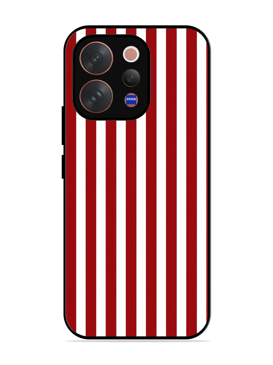 Vivo V70 5G Vertical Stripes Deep Red
