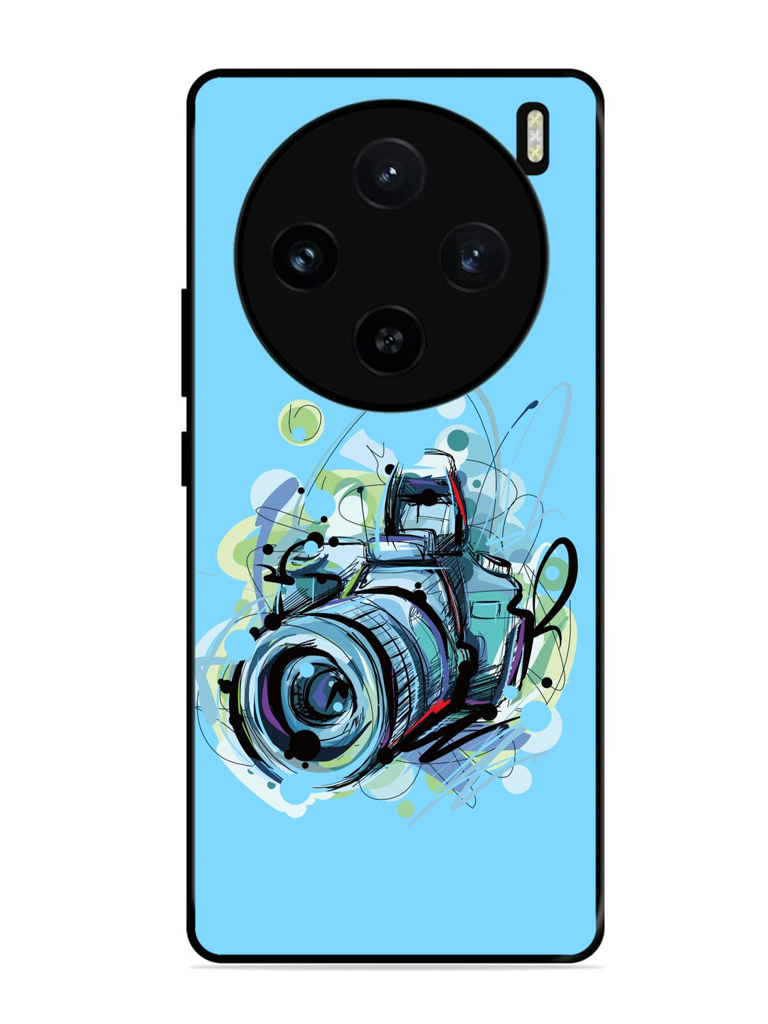 Vivo X100 5G Camera Blue Background