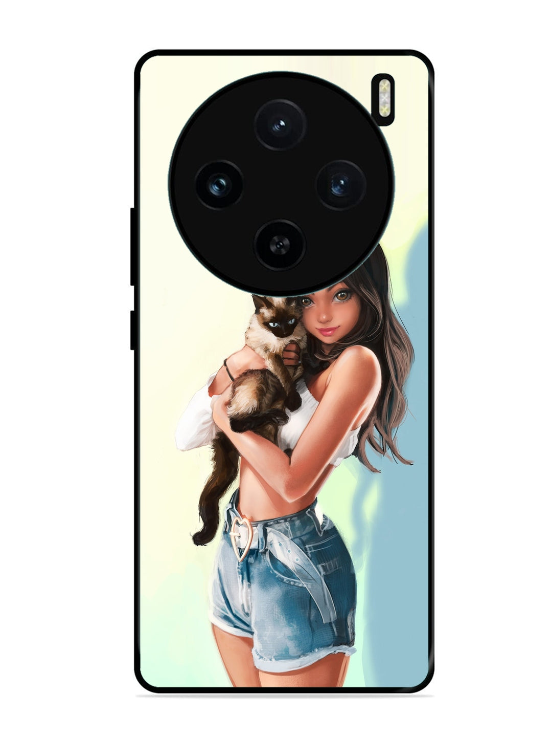Vivo X100 5G Cute Girl with Cat
