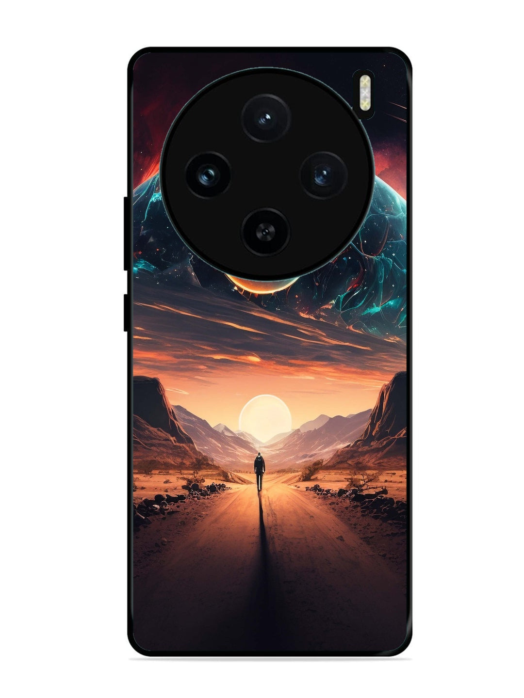 Vivo X100 5G Sunset with space scene