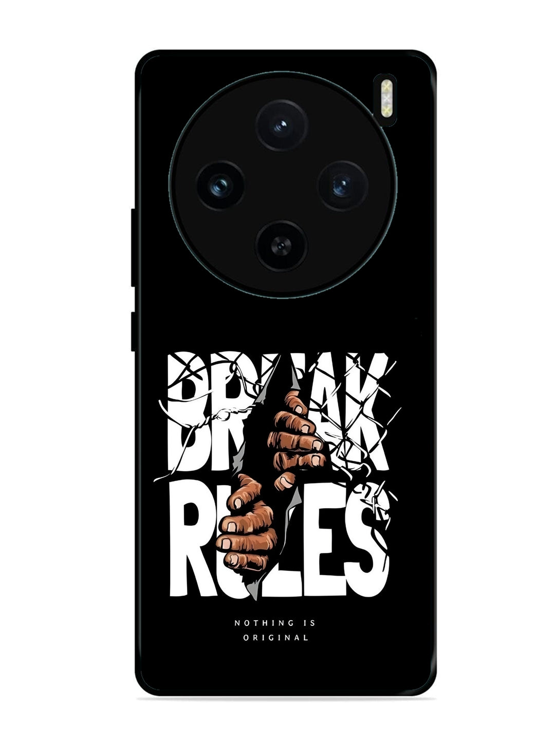 Vivo X100 5G Break Rules Gritty Typography Art