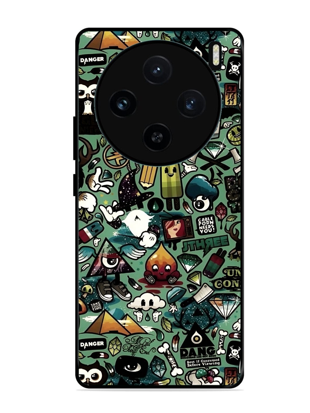 Vivo X100 5G Pop Art Doodle Graffiti Collage