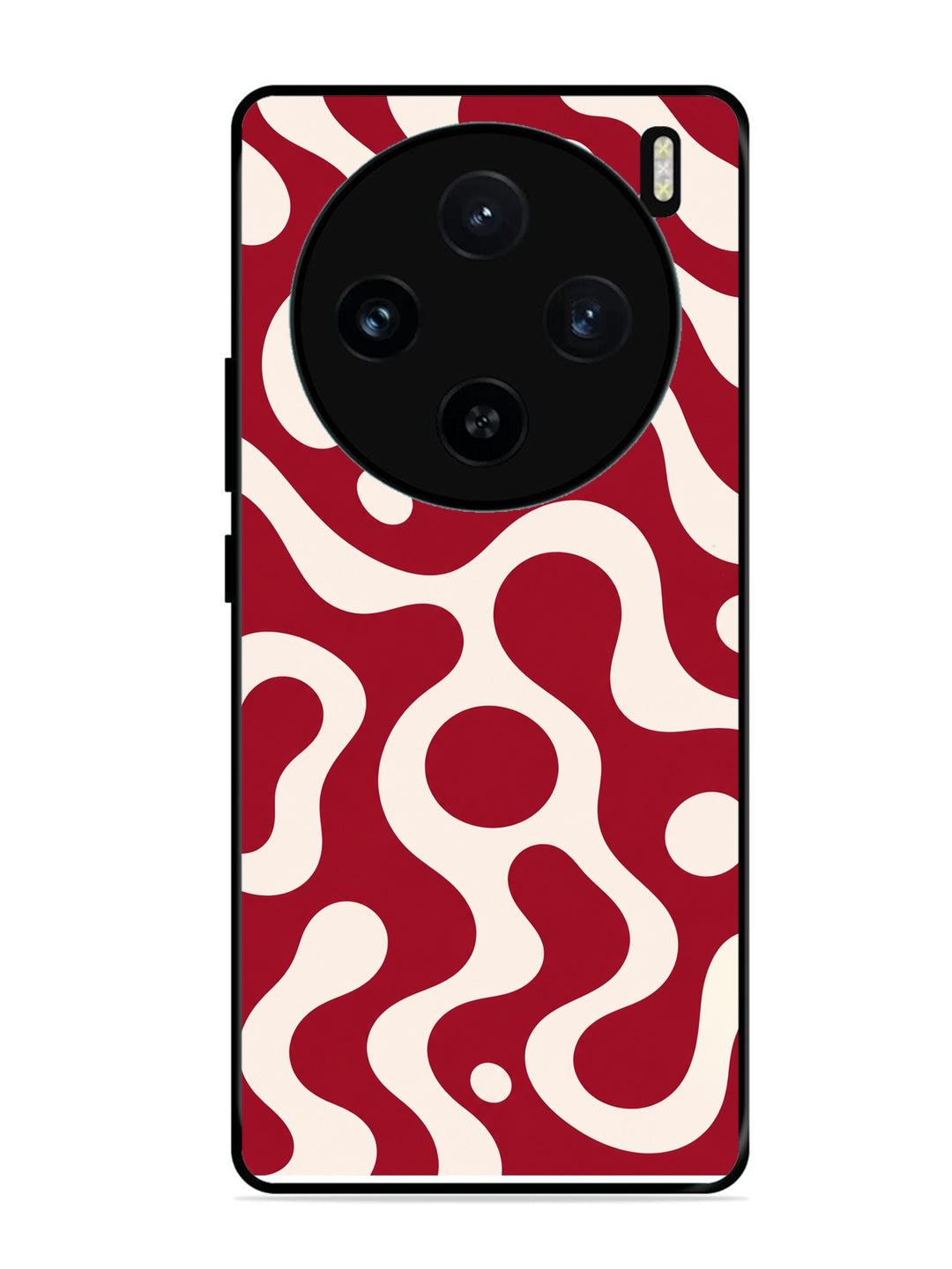 Vivo X100 5G Fluid wave pattern Wine Red