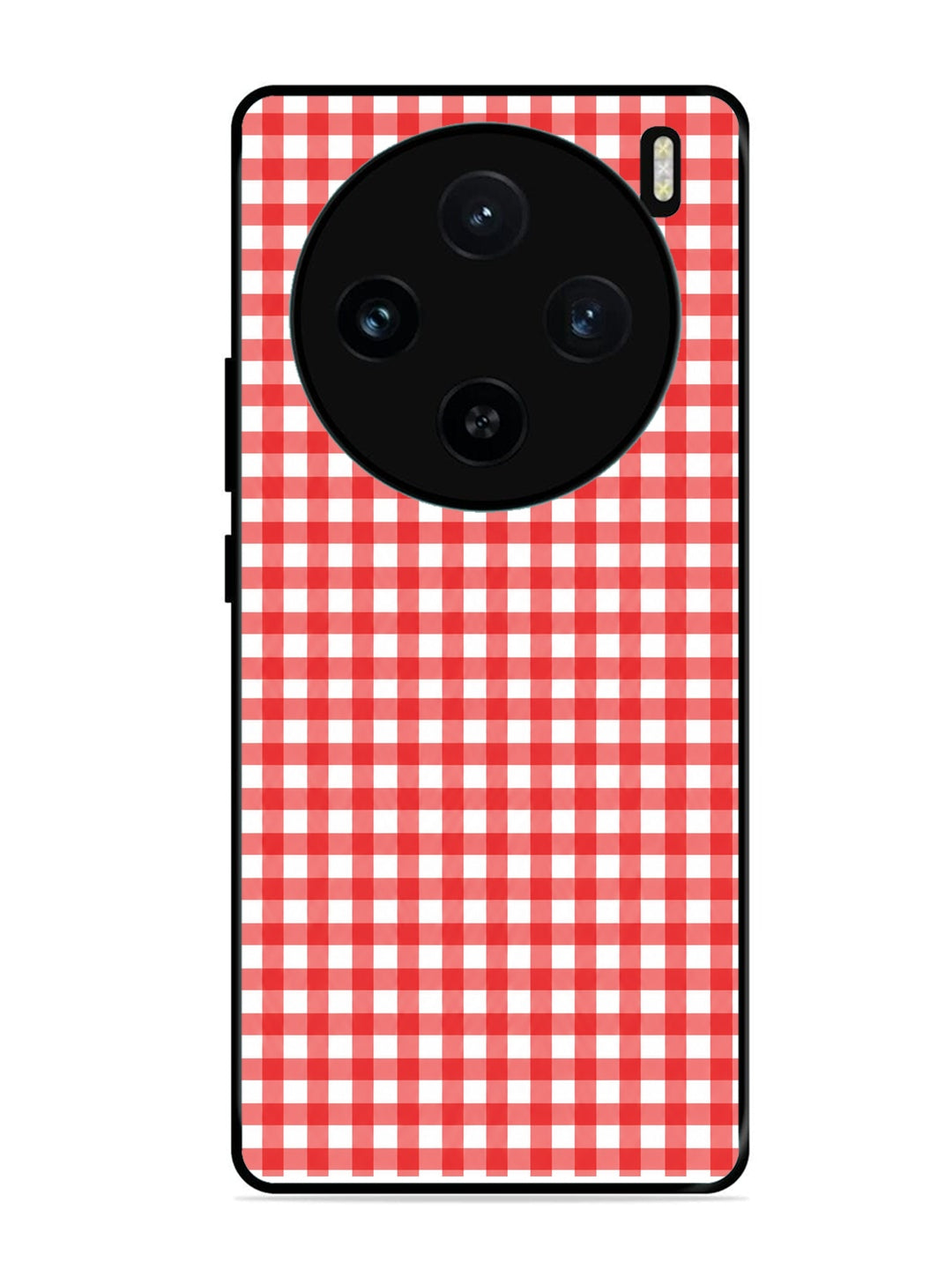 Vivo X100 5G Gingham Checks Red