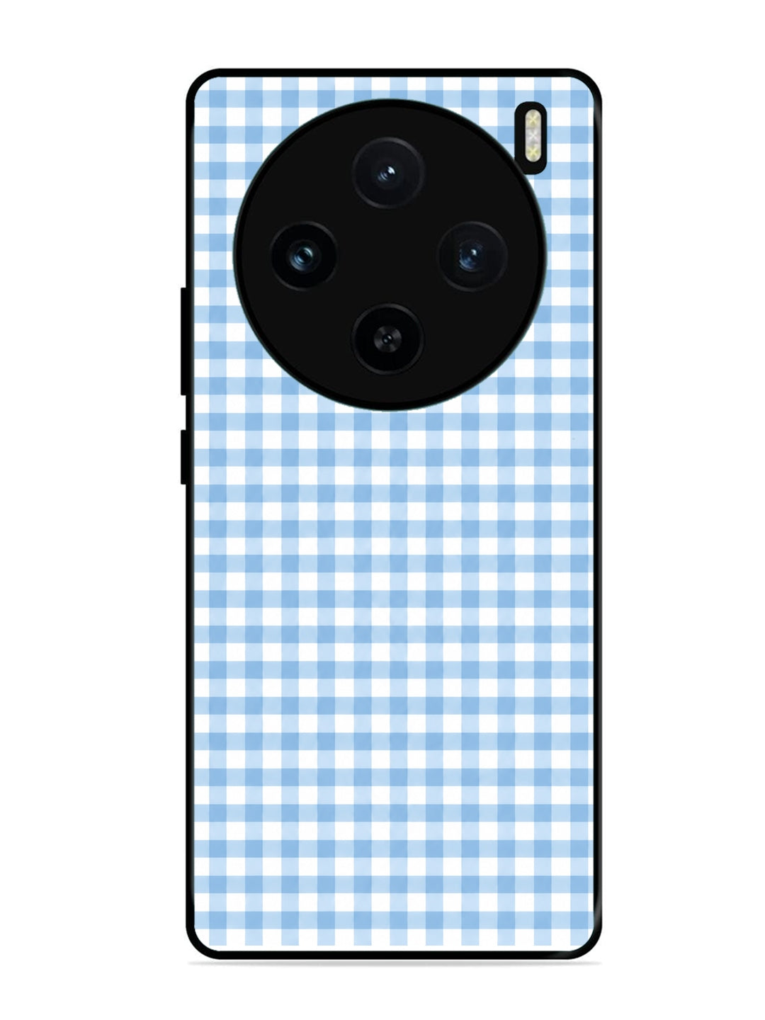Vivo X100 5G Gingham Checks Sky blue