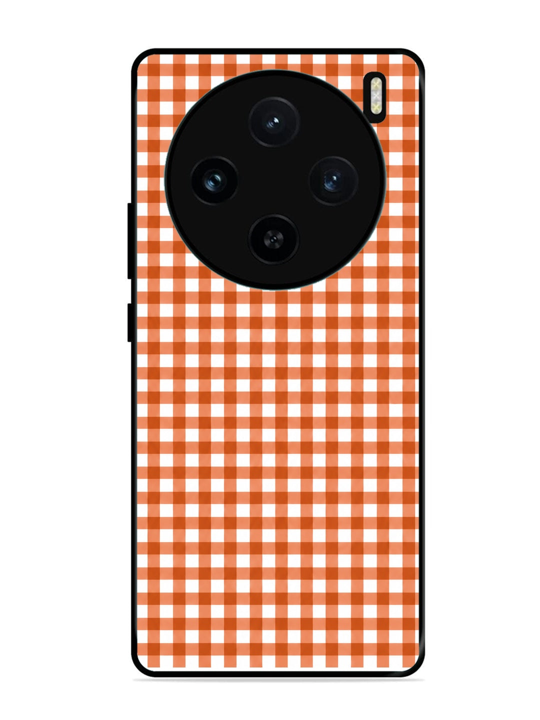 Vivo X100 5G Gingham Checks Burnt Orange