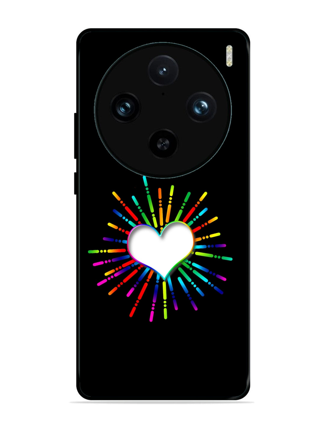 Vivo X100 Pro Colourful Heart on Black