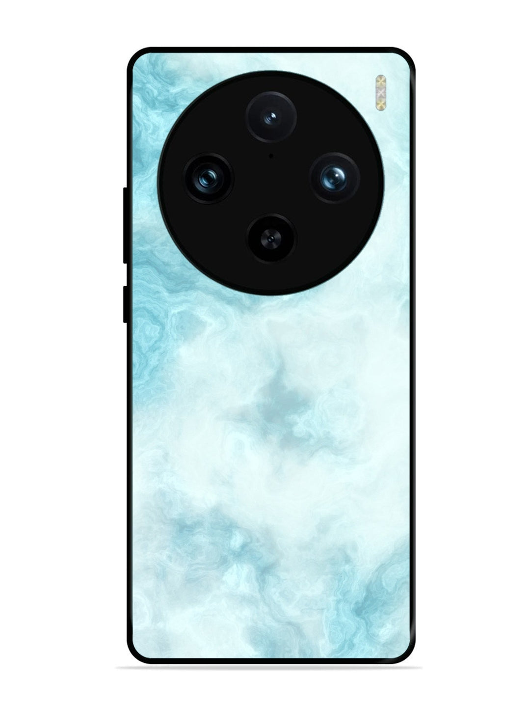Vivo X100 Pro Light Blue with White Ocean Marble