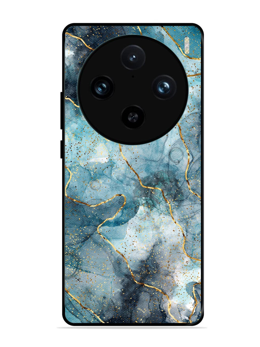 Vivo X100 Pro Oceanic Golden Strip Marble