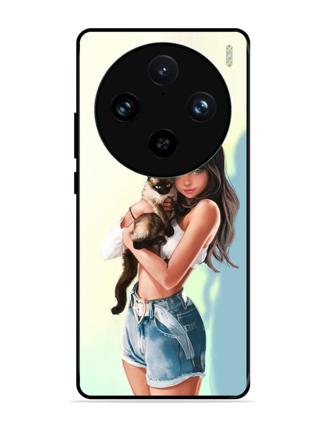 Vivo X100 Pro Cute Girl with Cat