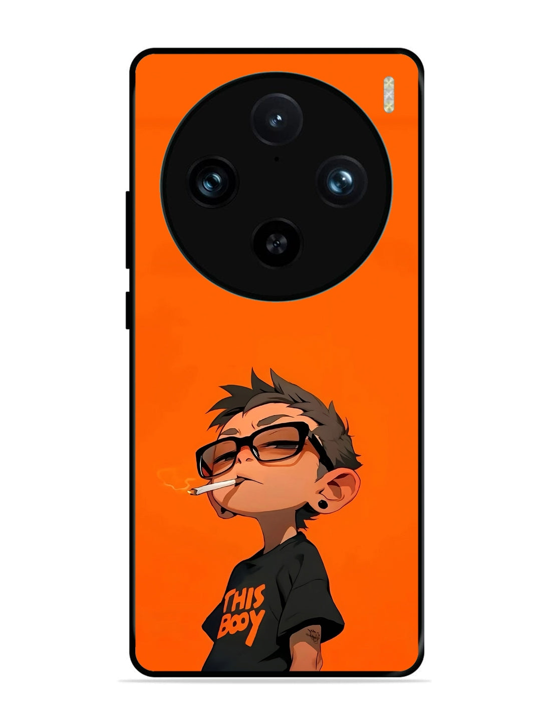 Vivo X100 Pro Vibrant Orange Attitude Cartoon