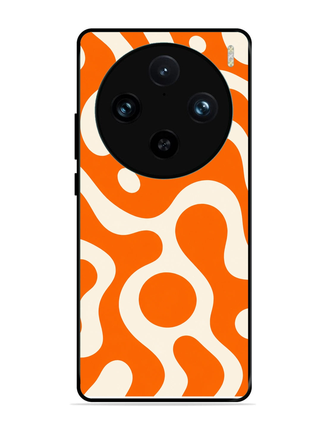 Vivo X100 Pro Fluid wave pattern Vivid Orange