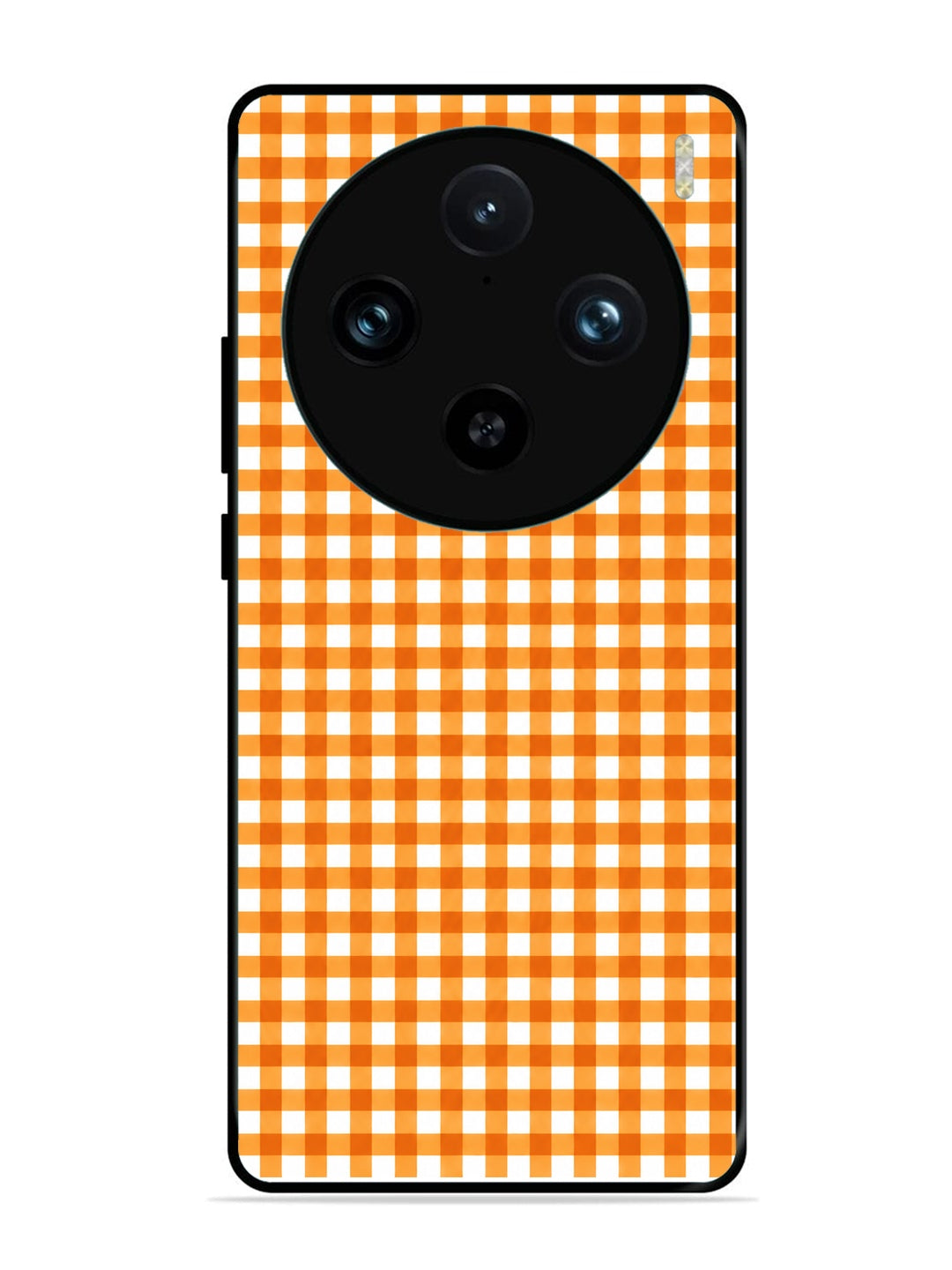 Vivo X100 Pro Gingham Checks Orange