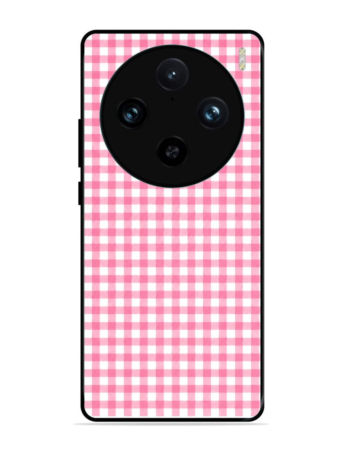 Vivo X100 Pro Gingham Checks pink