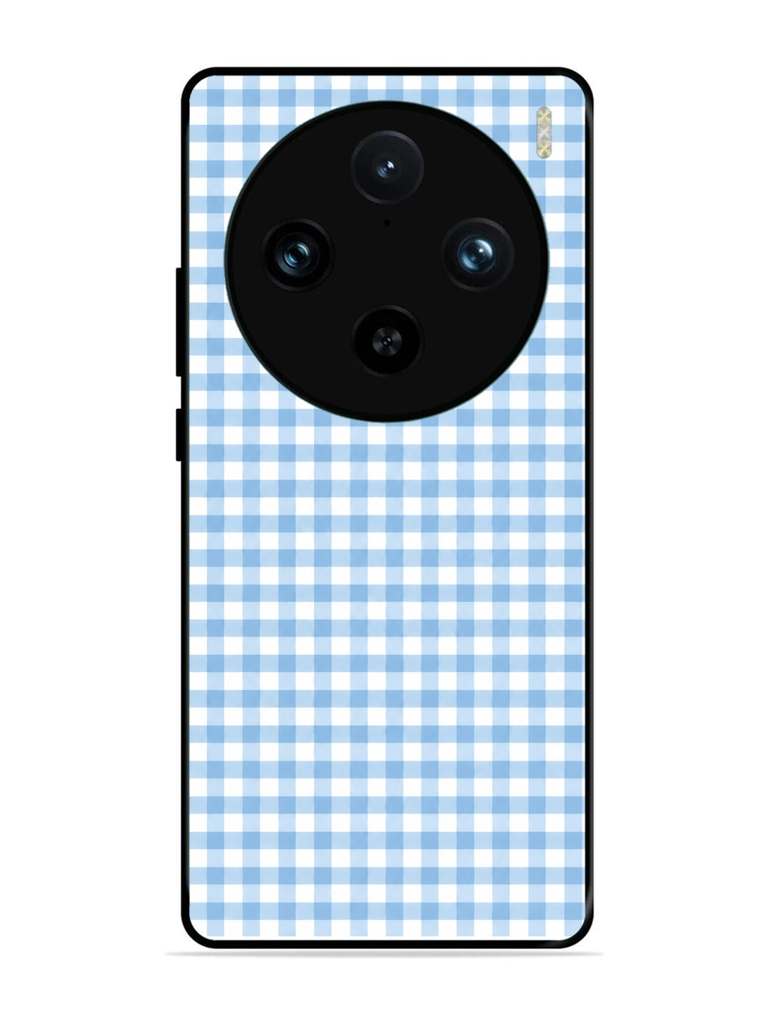 Vivo X100 Pro Gingham Checks Sky blue