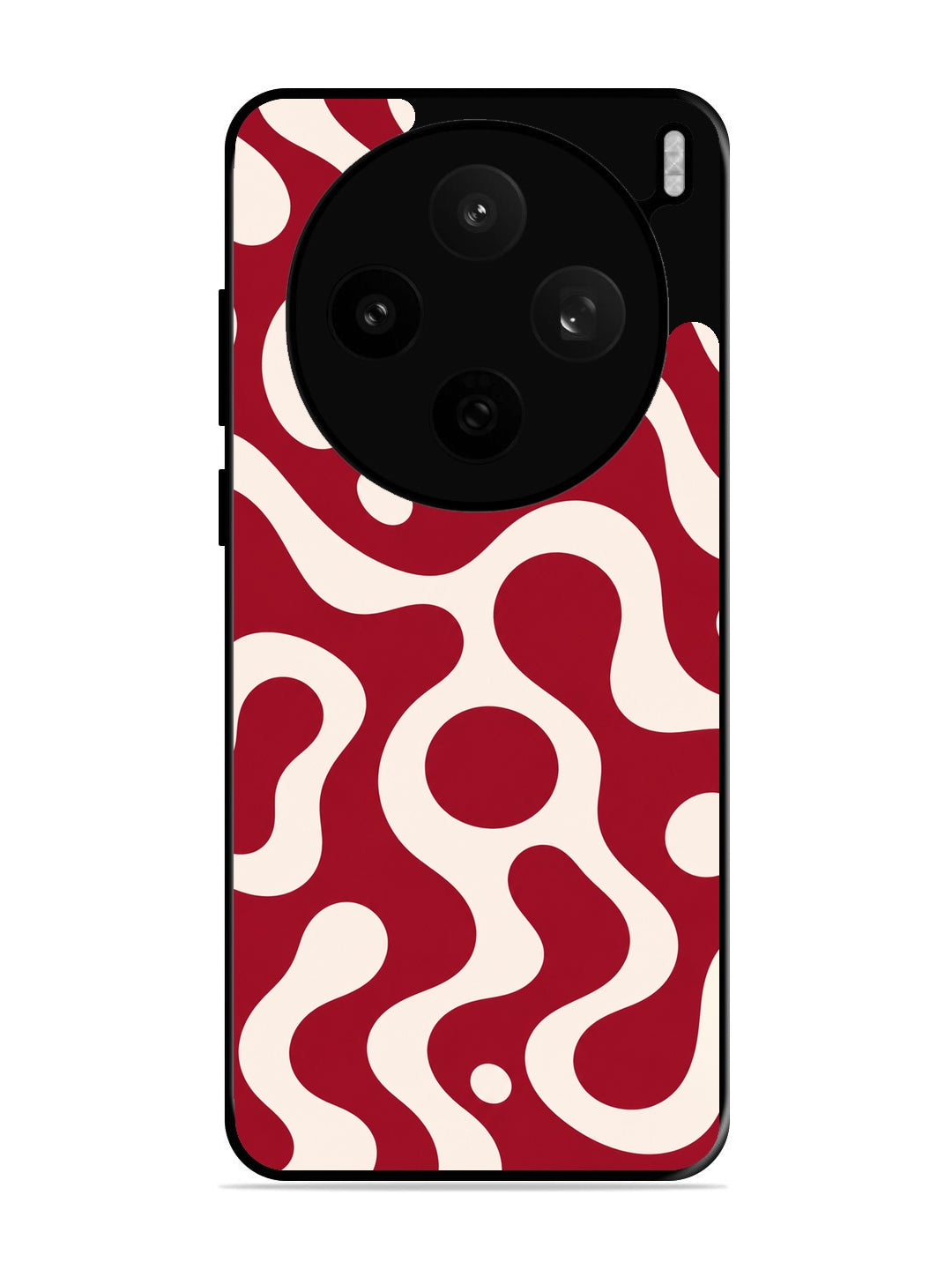Vivo X200t Fluid wave pattern Wine Red