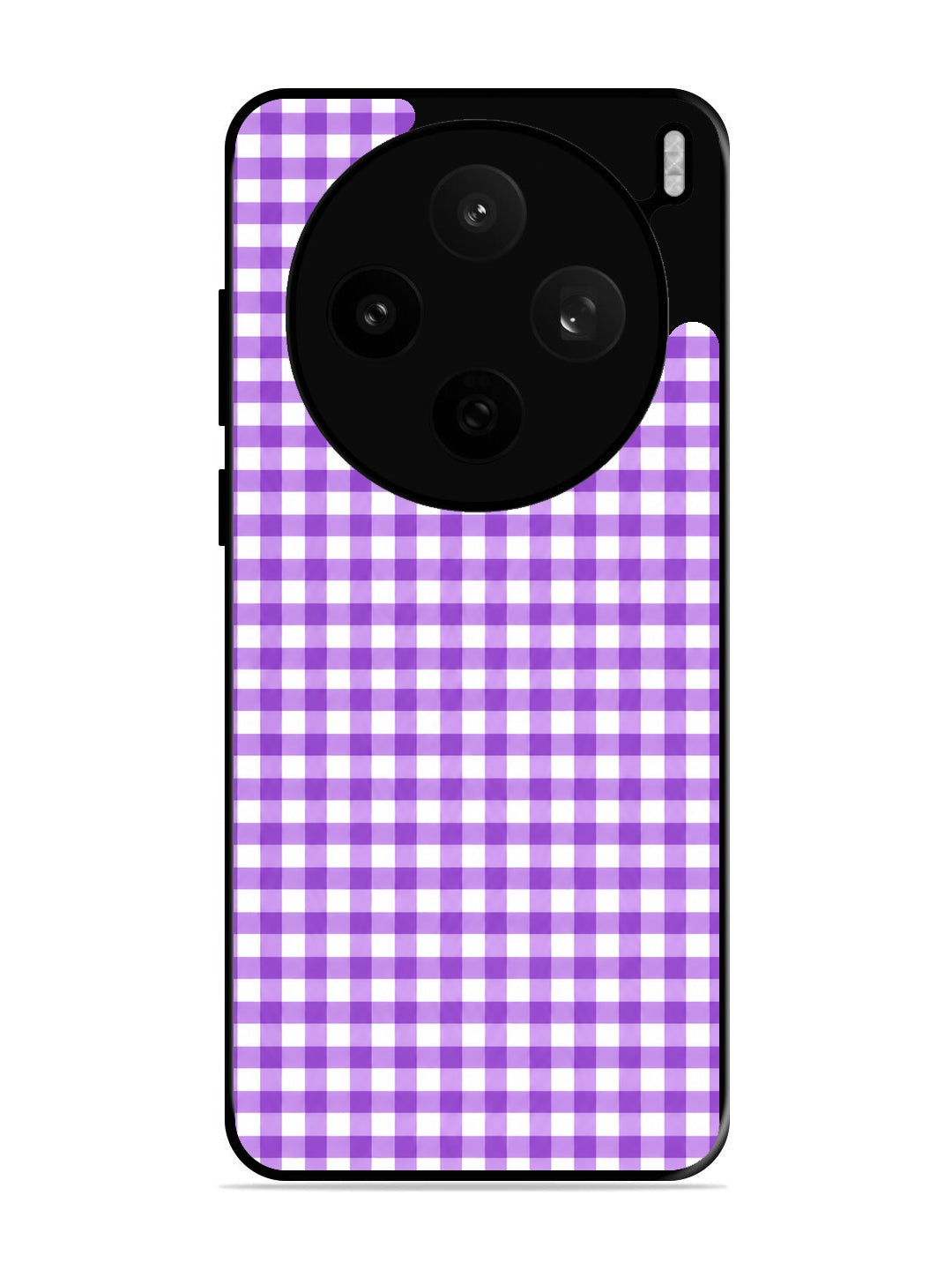 Vivo X200t Gingham Checks purple