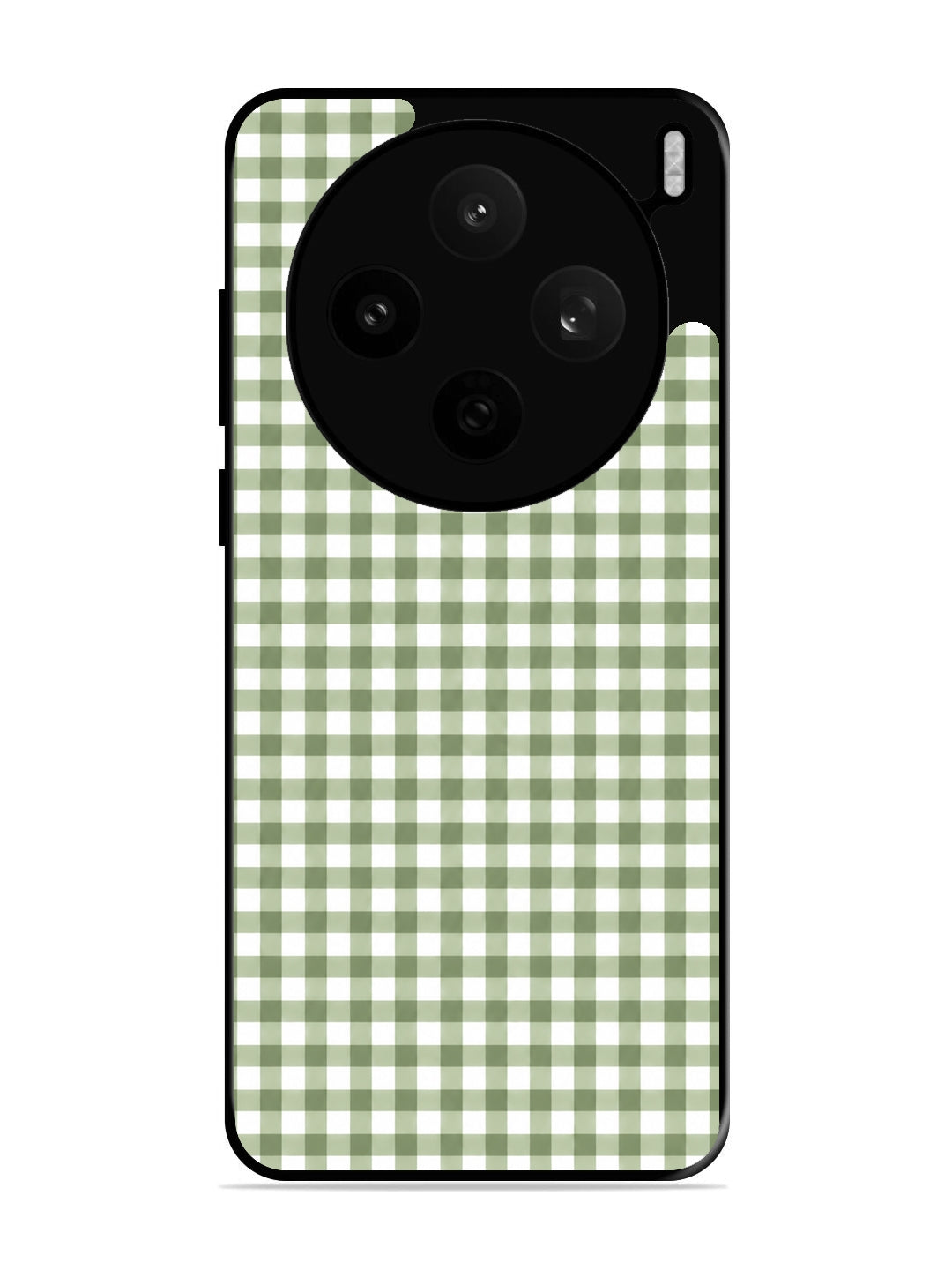 Vivo X200t Gingham Checks Sage Green