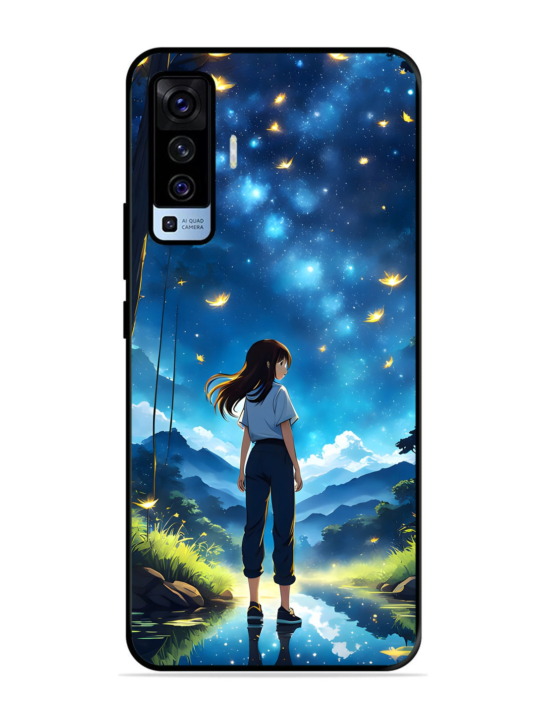 Vivo X50 Girl In Beautiful Forest