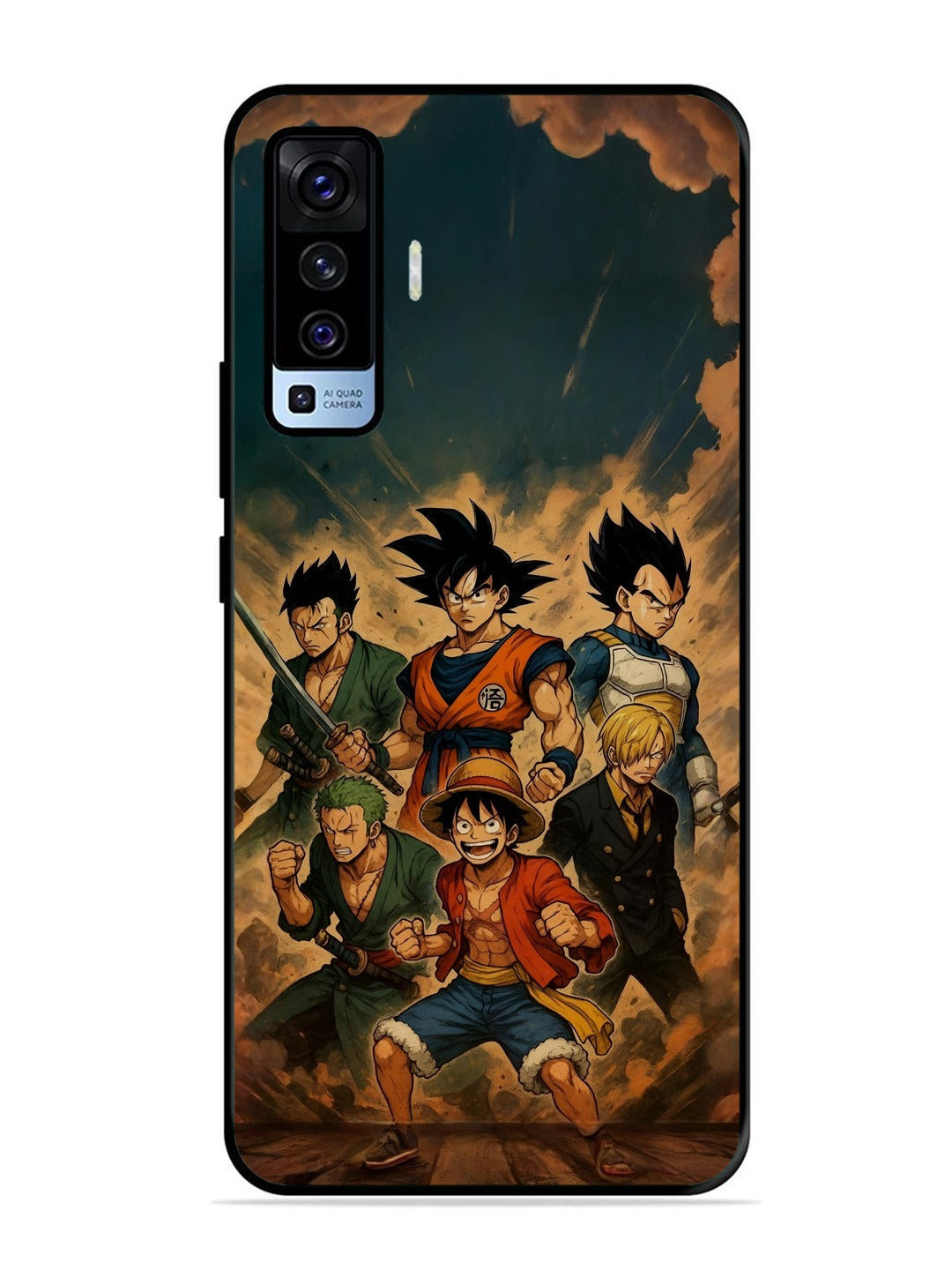 Vivo X50 OnePiece n Dragon Ball Z in one team