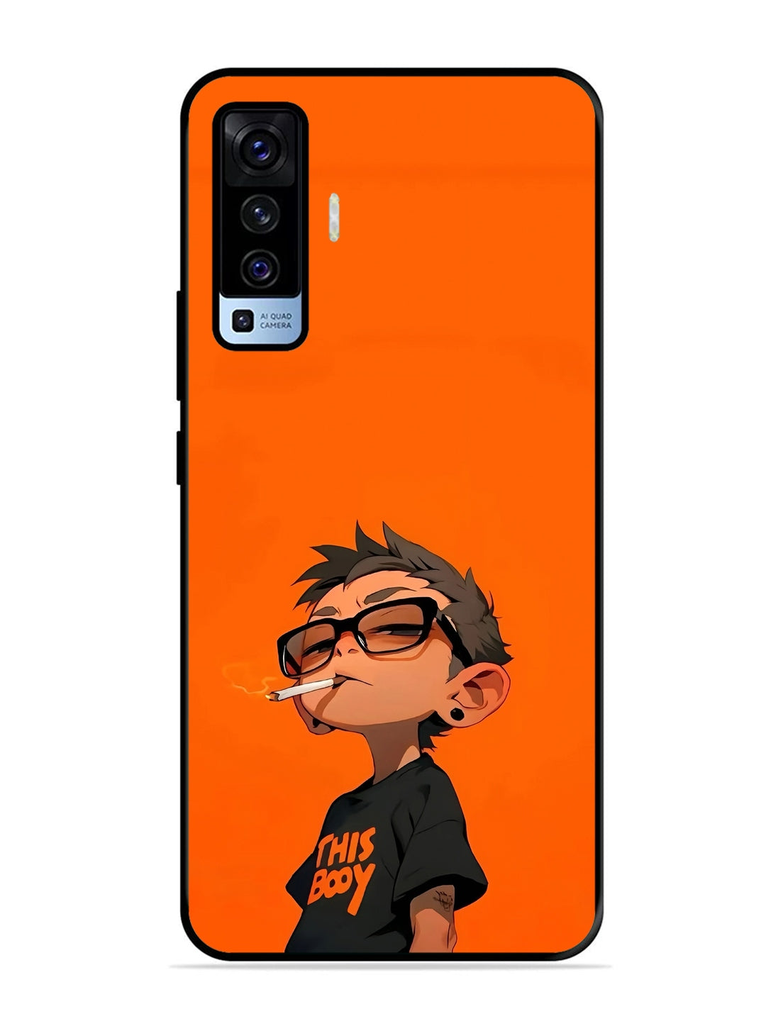 Vivo X50 Vibrant Orange Attitude Cartoon