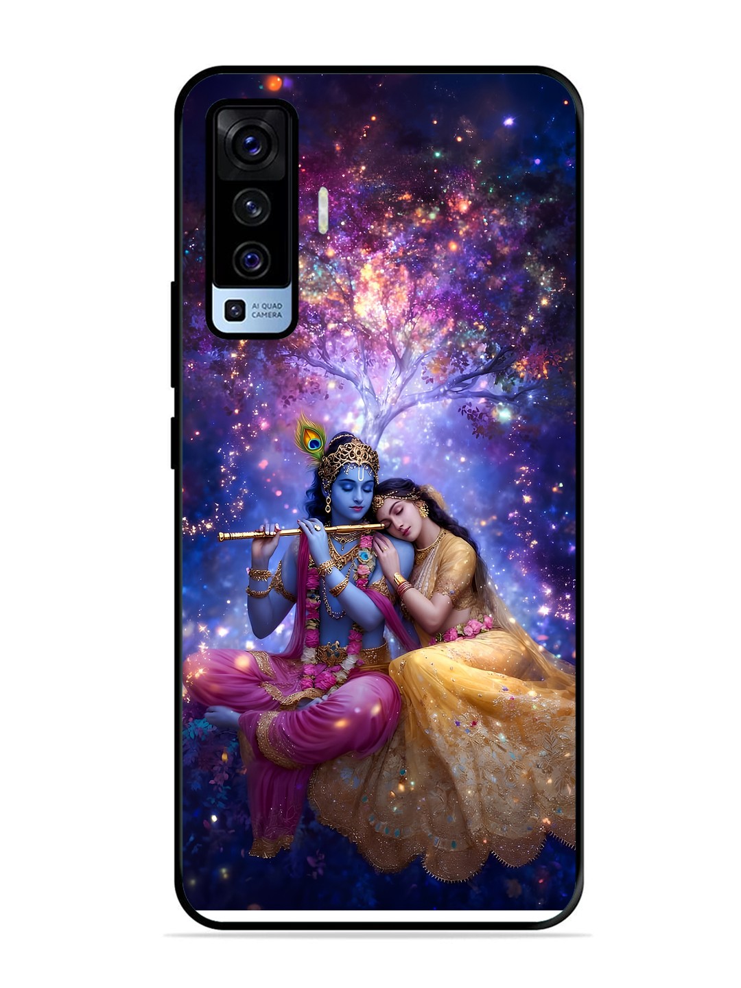 Vivo X50 Radha Krishna Enjoying Flute
