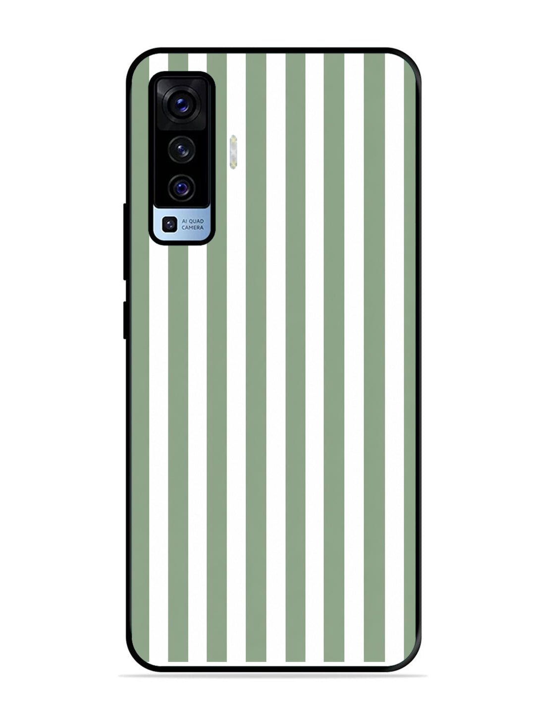 Vivo X50 Vertical Stripes Sage Green