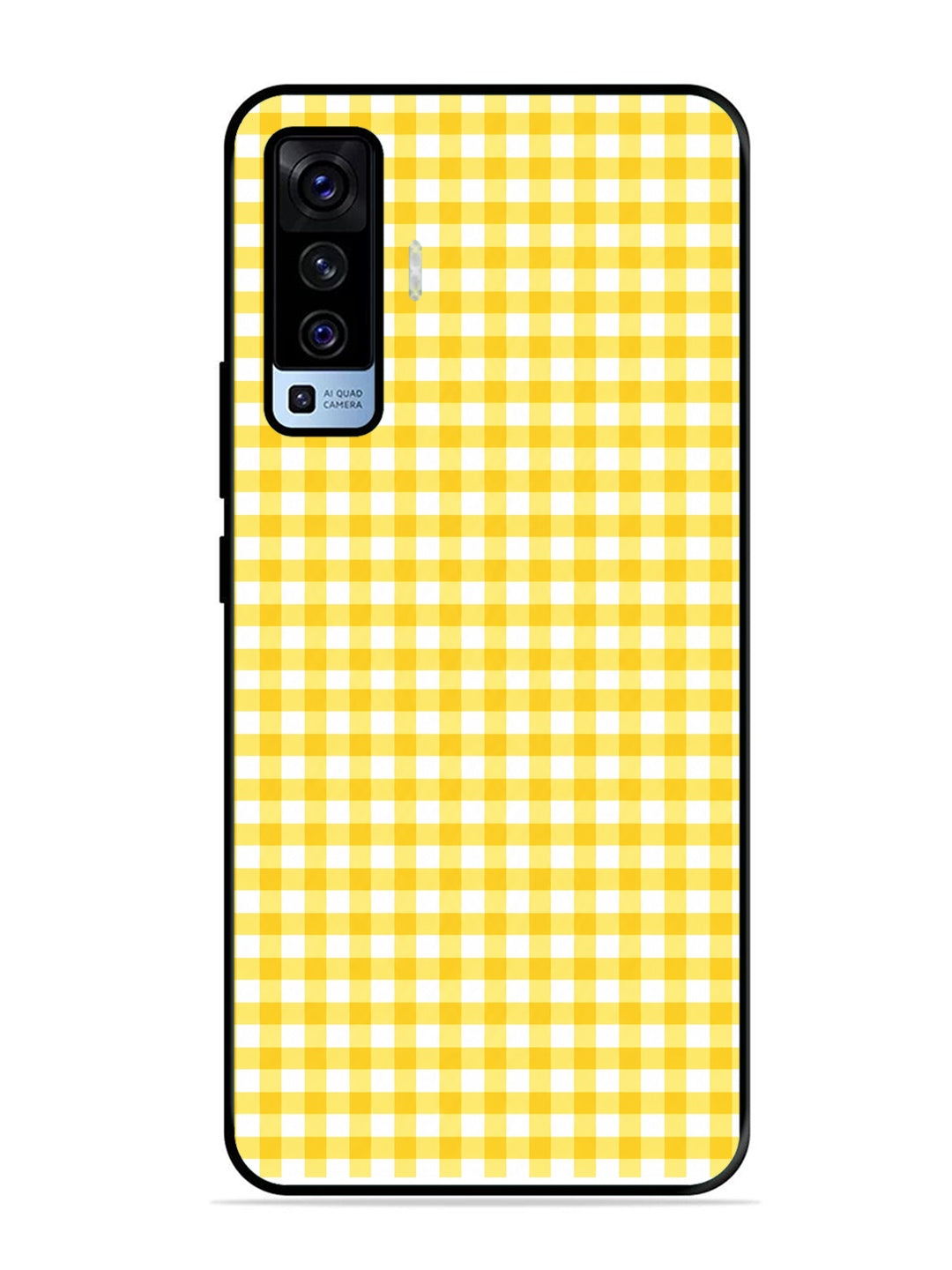 Vivo X50 Gingham Checks Yellow