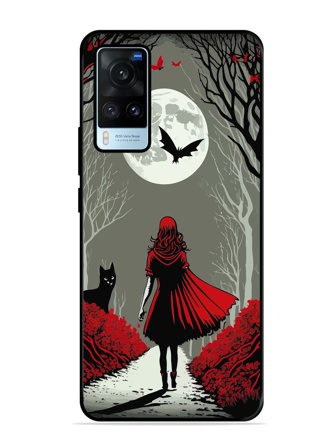 Vivo X60 Scarlet Girl in Red Forest