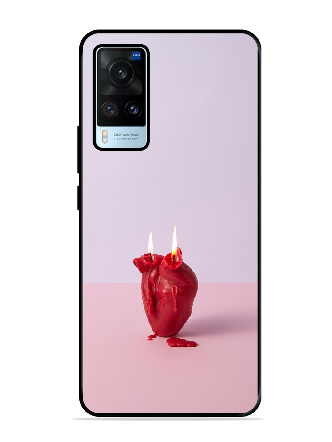 Vivo X60 A Lighted Heart Candle