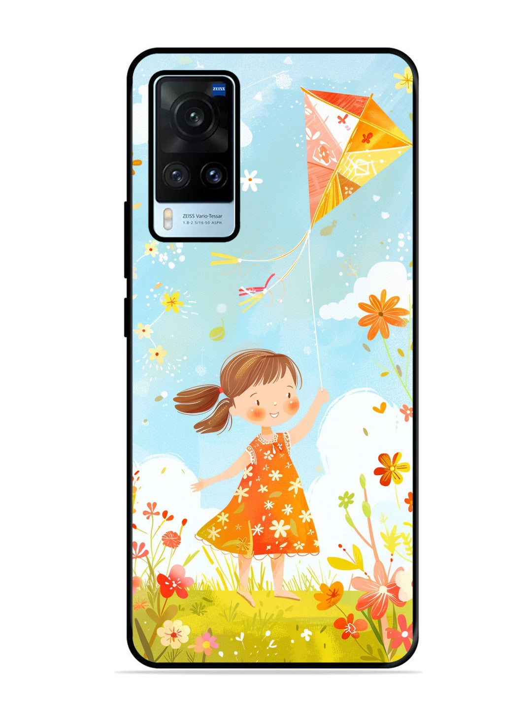 Vivo X60 Little Girl Kite Flying