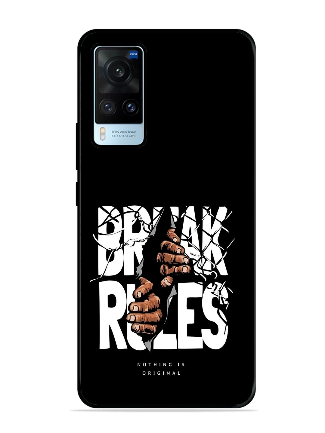 Vivo X60 Break Rules Gritty Typography Art