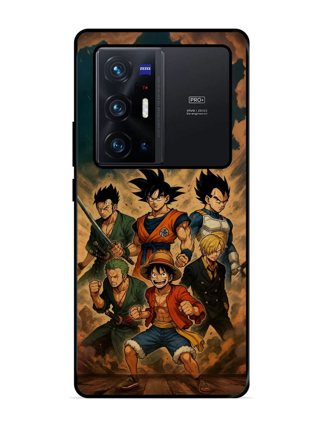 Vivo X70 Pro Plus OnePiece n Dragon Ball Z in one team
