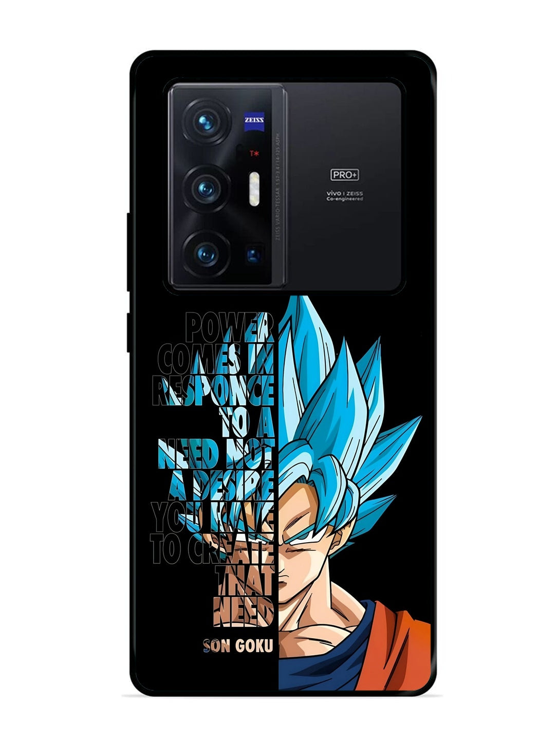 Vivo X70 Pro Plus Son of Goku Blue Motivational Art