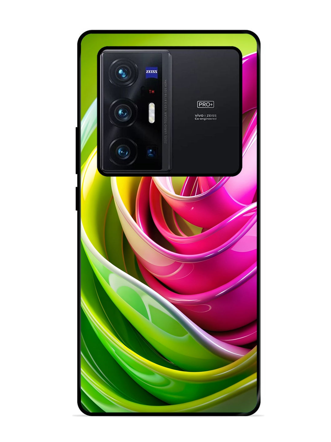 Vivo X70 Pro Plus Vibrant Swirl Glossy Ribbon Art