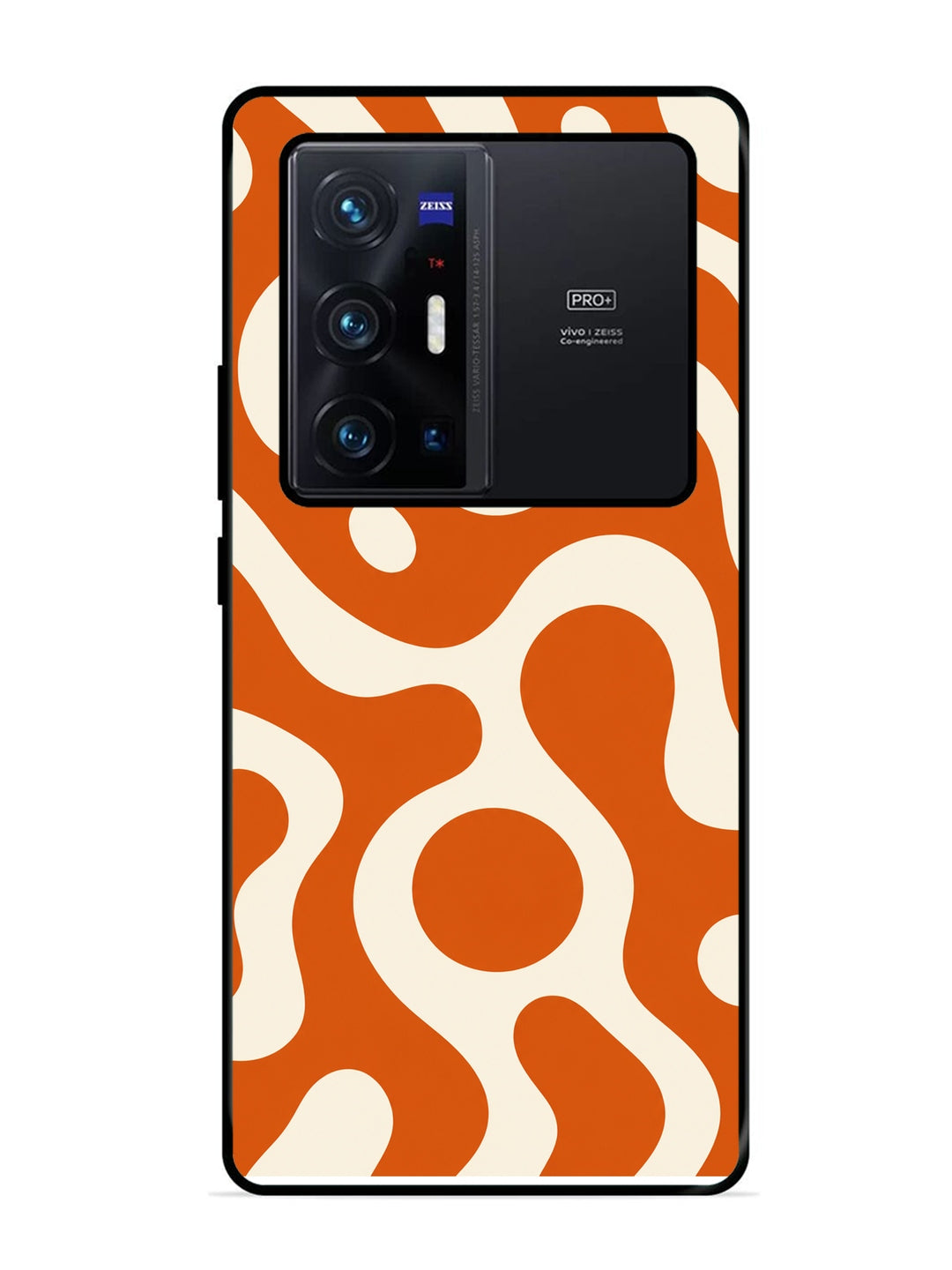 Vivo X70 Pro Plus Fluid wave pattern Orange