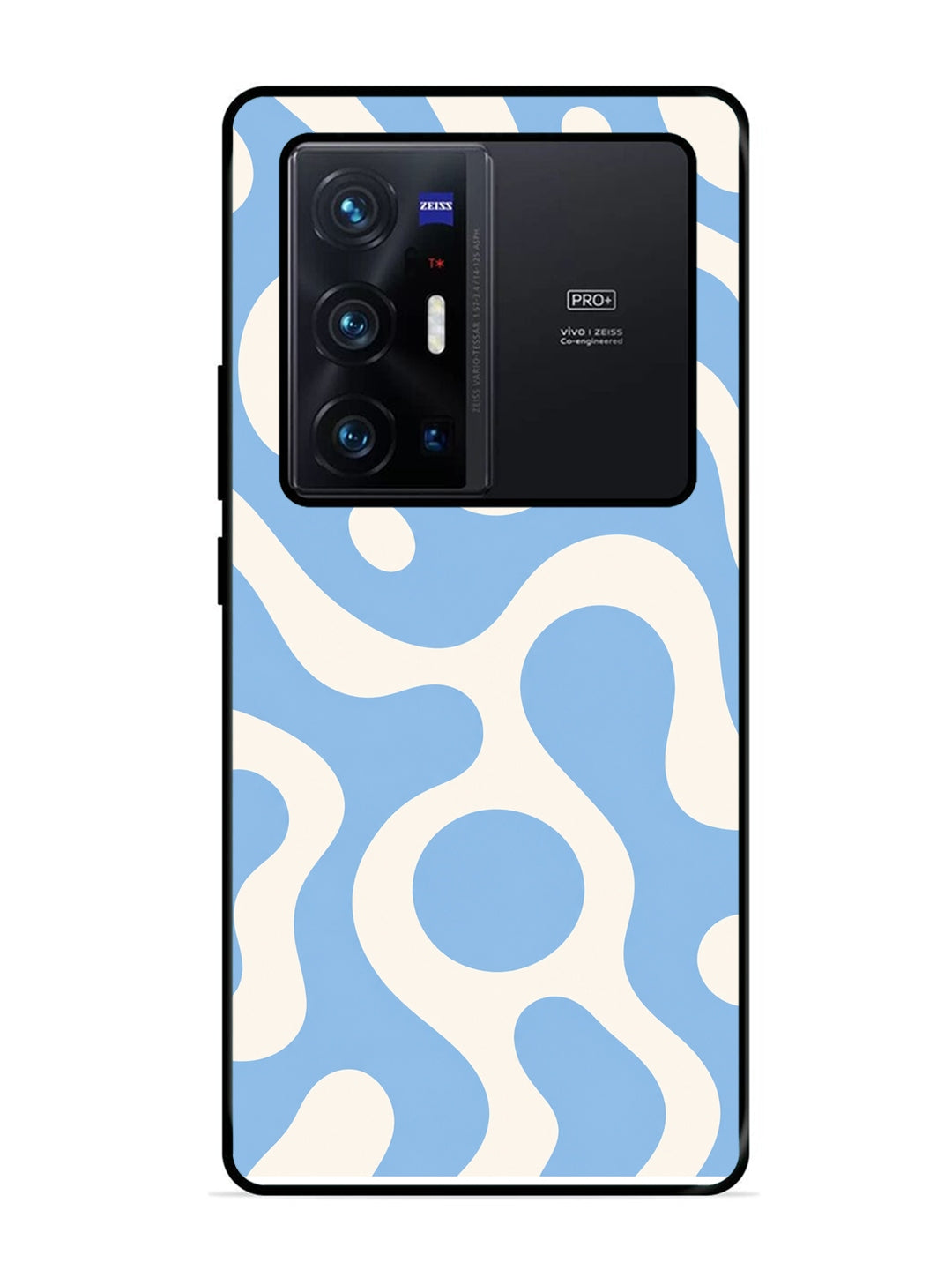 Vivo X70 Pro Plus Fluid wave pattern Sky Blue