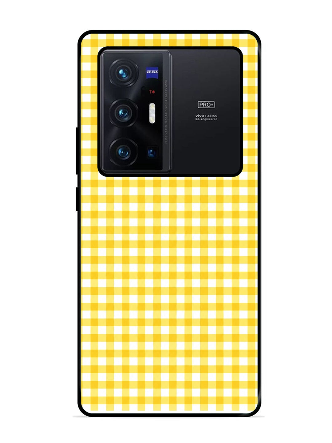Vivo X70 Pro Plus Gingham Checks Yellow