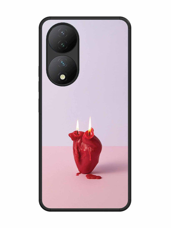 Vivo Y100 5G A Lighted Heart Candle