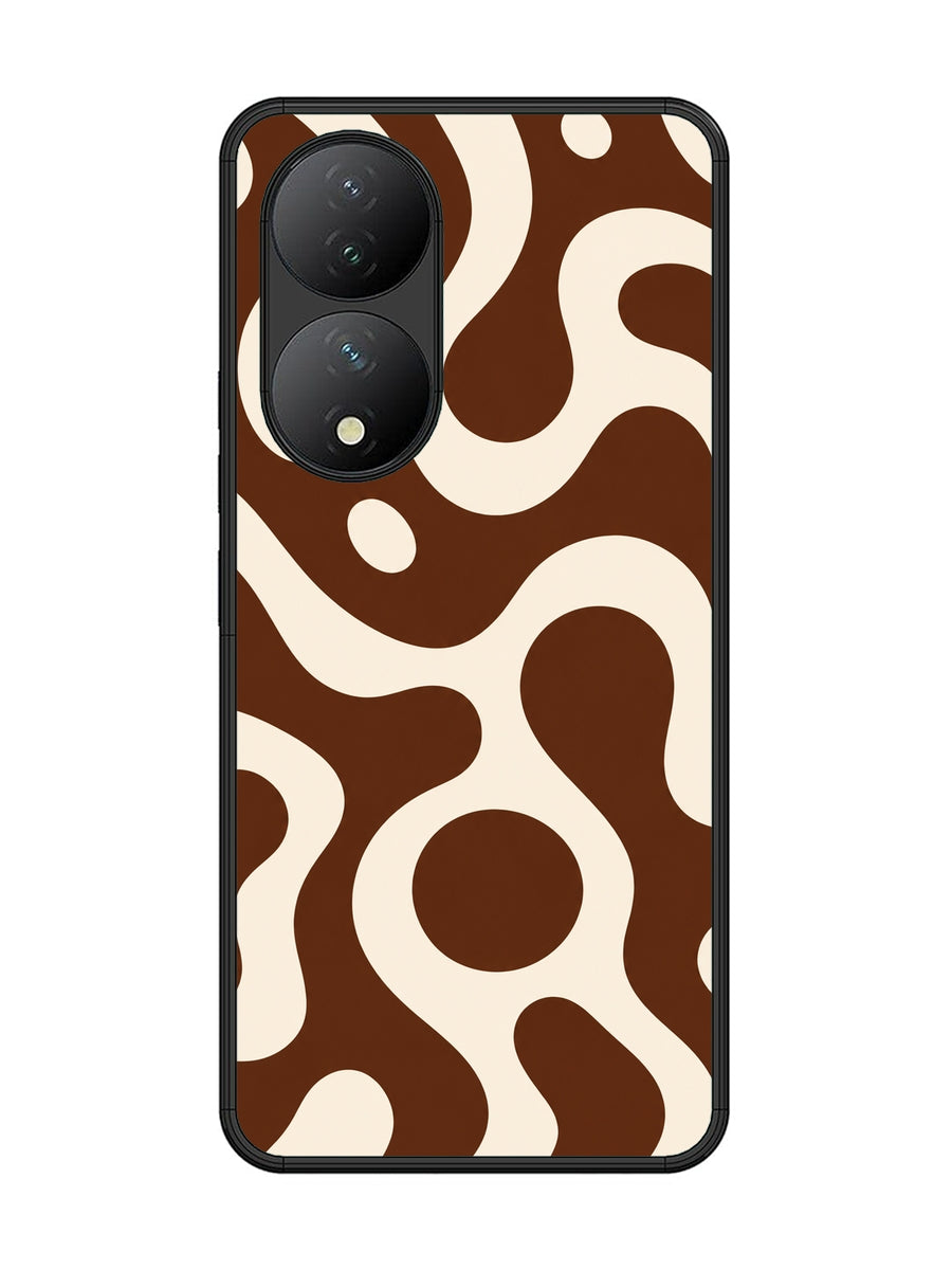 Vivo Y100 5G Fluid wave pattern Dark Chocolate