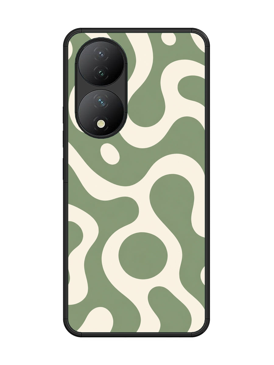 Vivo Y100 5G Fluid wave pattern Dark Sage Green