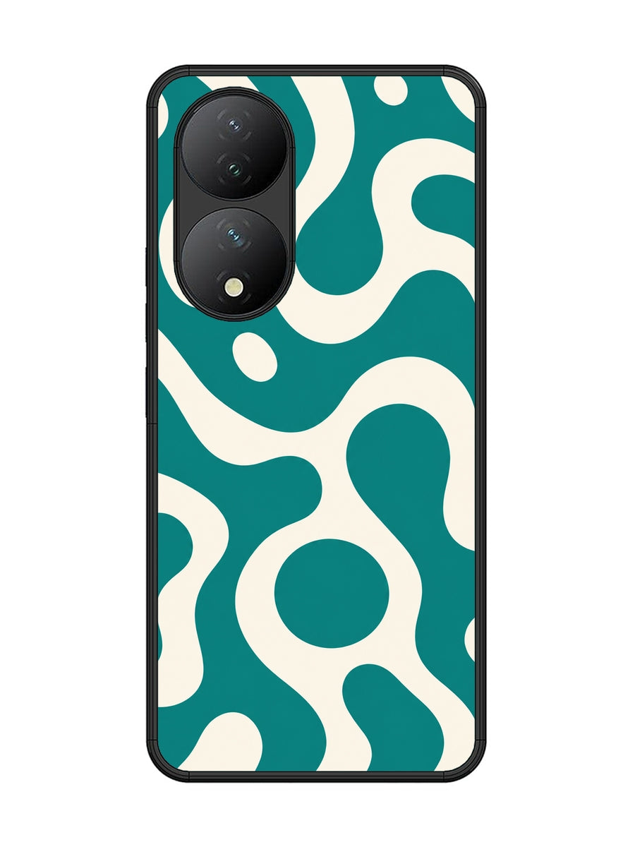 Vivo Y100 5G Fluid wave pattern Teal Green