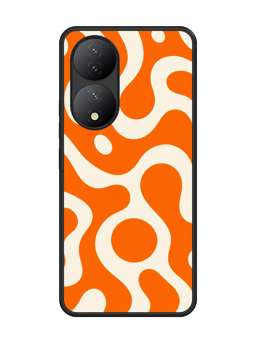 Vivo Y100 5G Fluid wave pattern Vivid Orange
