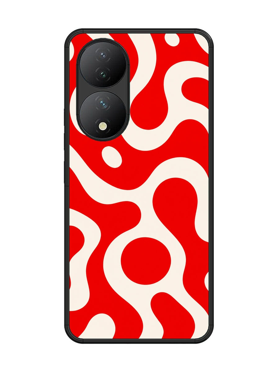 Vivo Y100 5G Fluid wave pattern Vivid Red