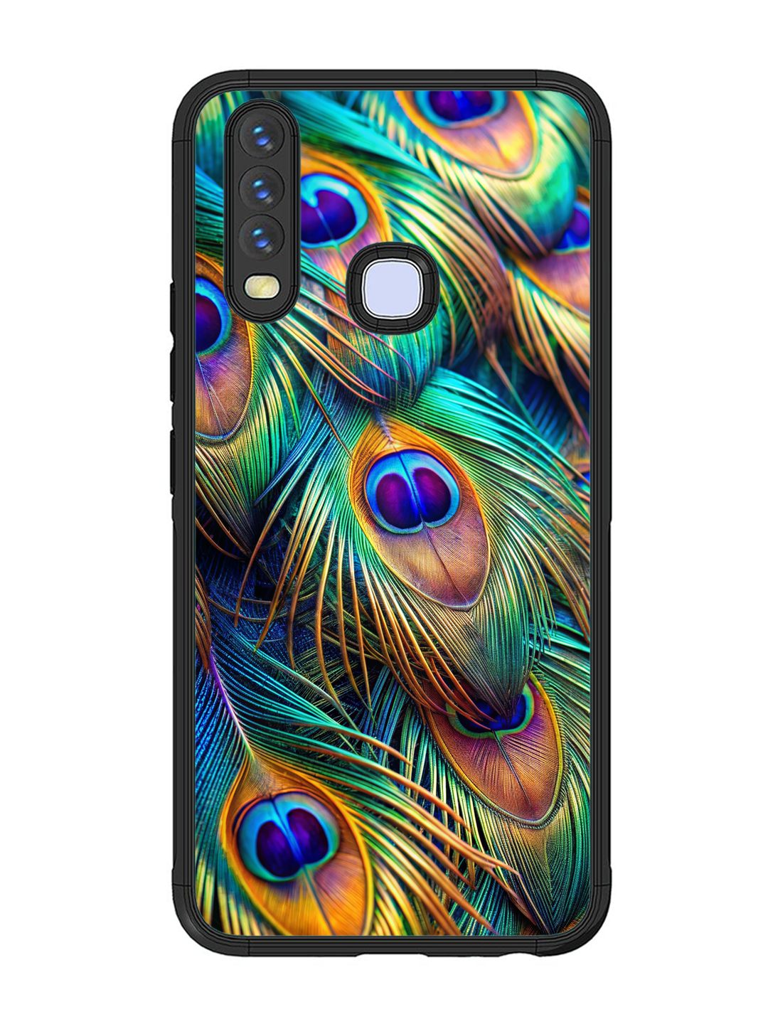 Vivo Y17 peacock feather