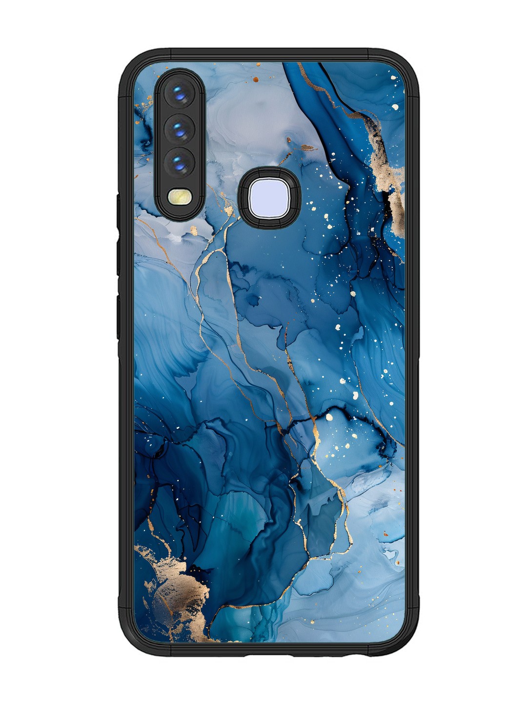 Vivo Y17 Oceanic Pattern with Golden Sprinkles