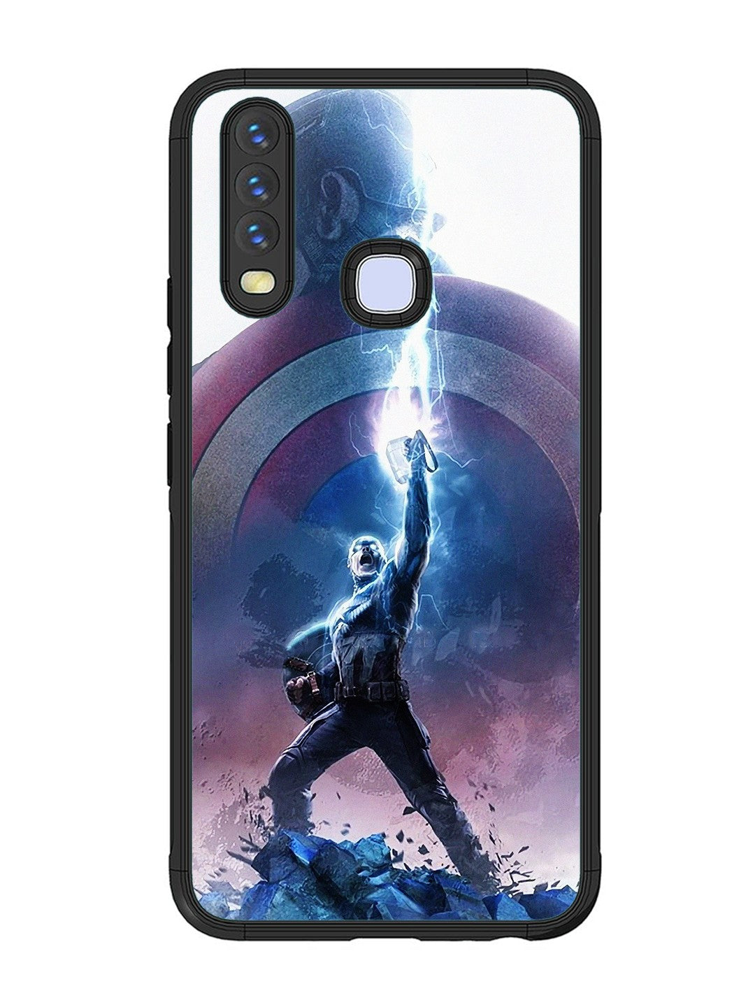 Vivo Y17 captain america thor hammer lightning