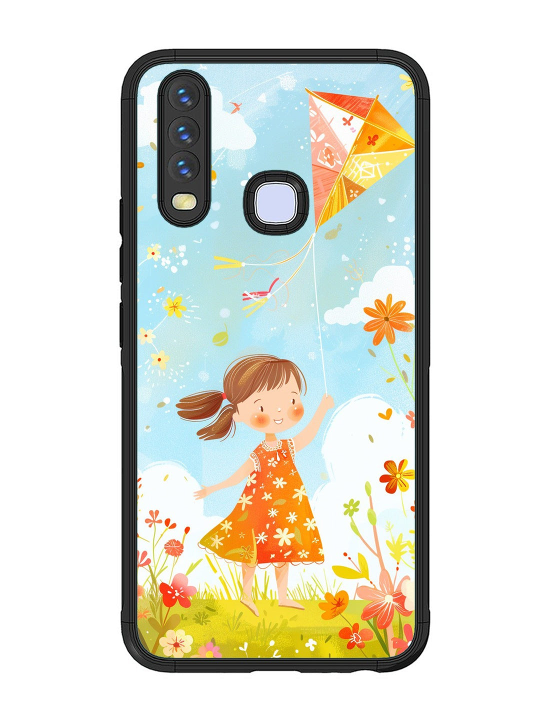 Vivo Y17 Little Girl Kite Flying
