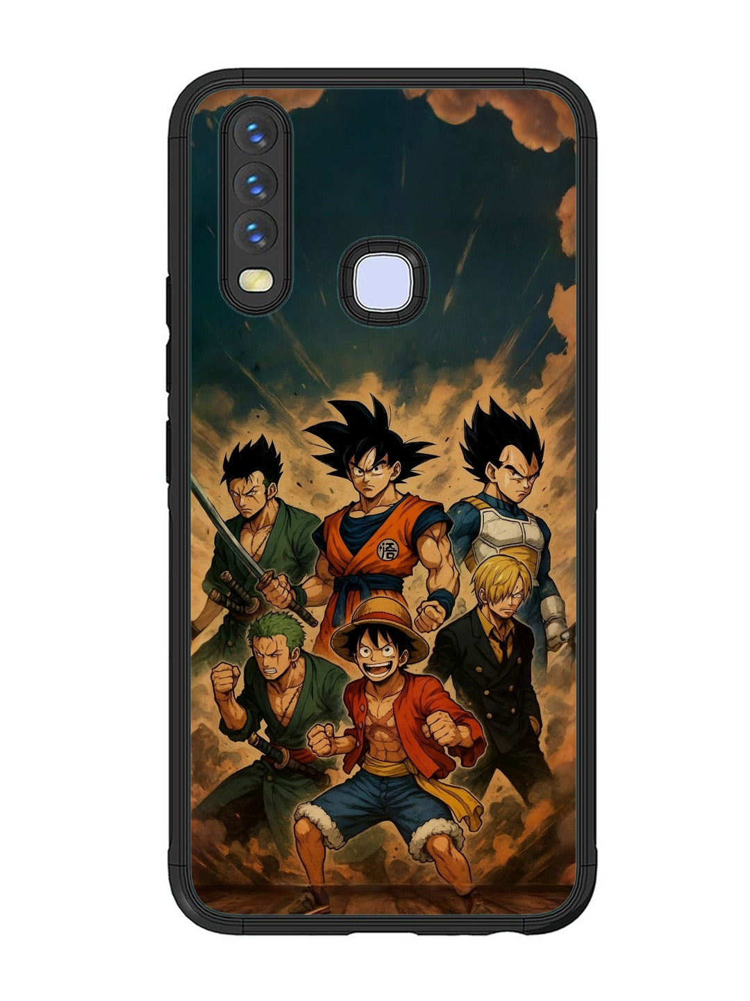 Vivo Y17 OnePiece n Dragon Ball Z in one team