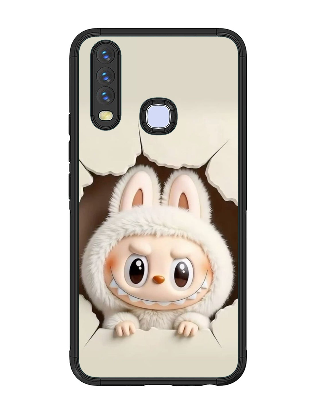 Vivo Y17 Labubu from Cracked Wall